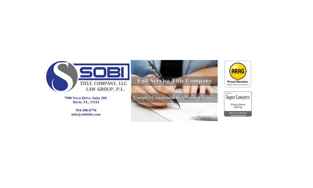 Real Estate Closings/Title - Real Estate Attorney - Sobi