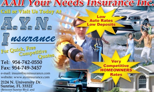 Aall Your Needs Insurance Inc